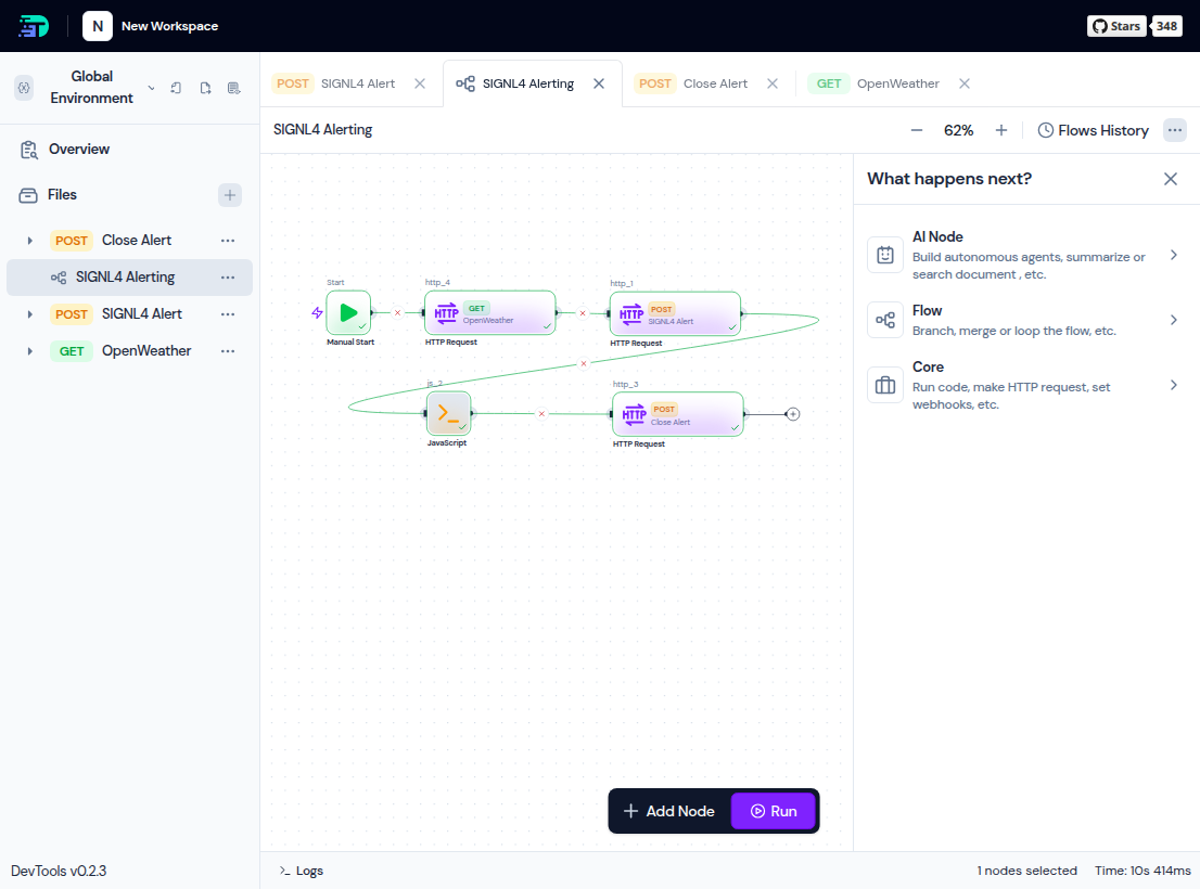 DevTools SIGNL4 Flow