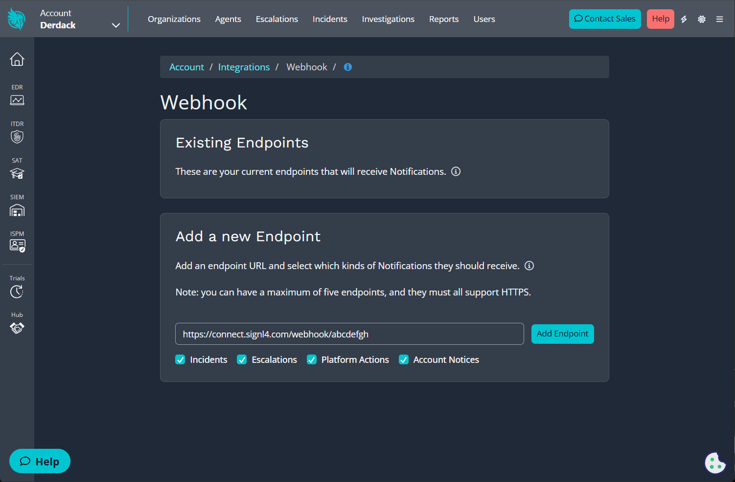 Huntress SIGNL4 Webhook