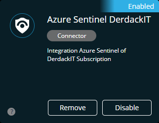 Azure Sentinel connector enabled