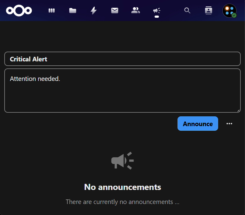 NextCloud Announcement