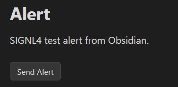Obsidian Alert