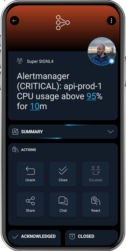 SIGNL4 Alert