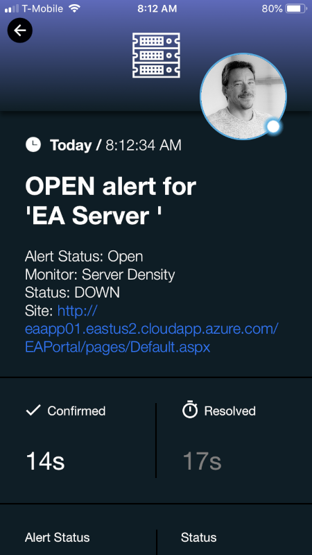 ServerDensity Alert 2