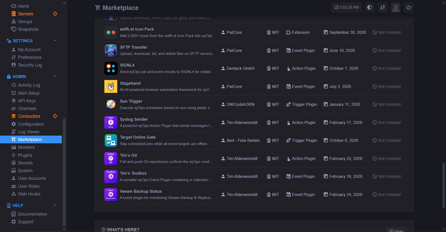 SIGNL4 Plugin in the xyOps Marketplace